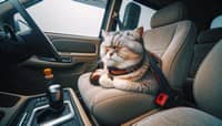 Статья Как коты переносят поездки на машине