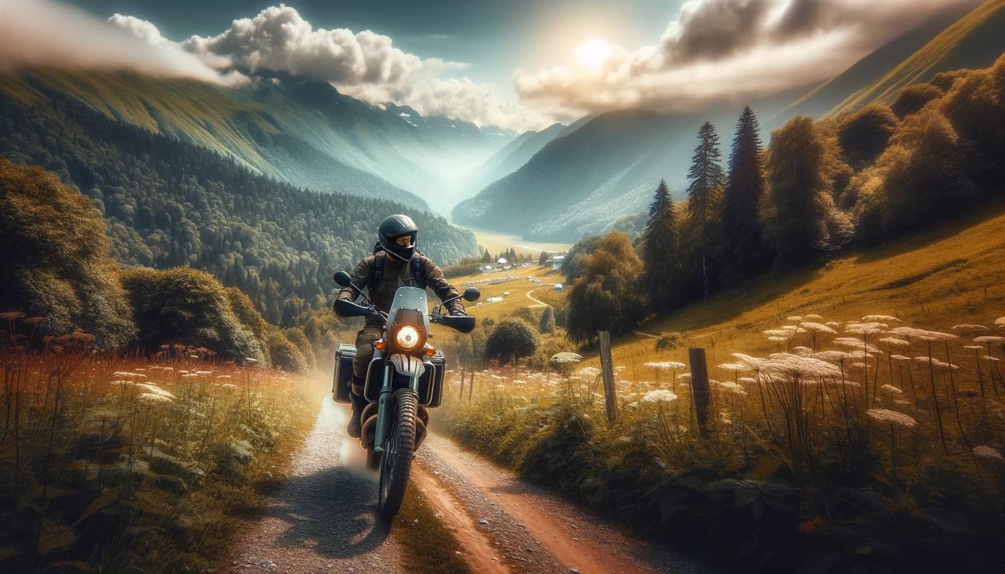 Мотоцикл и природа