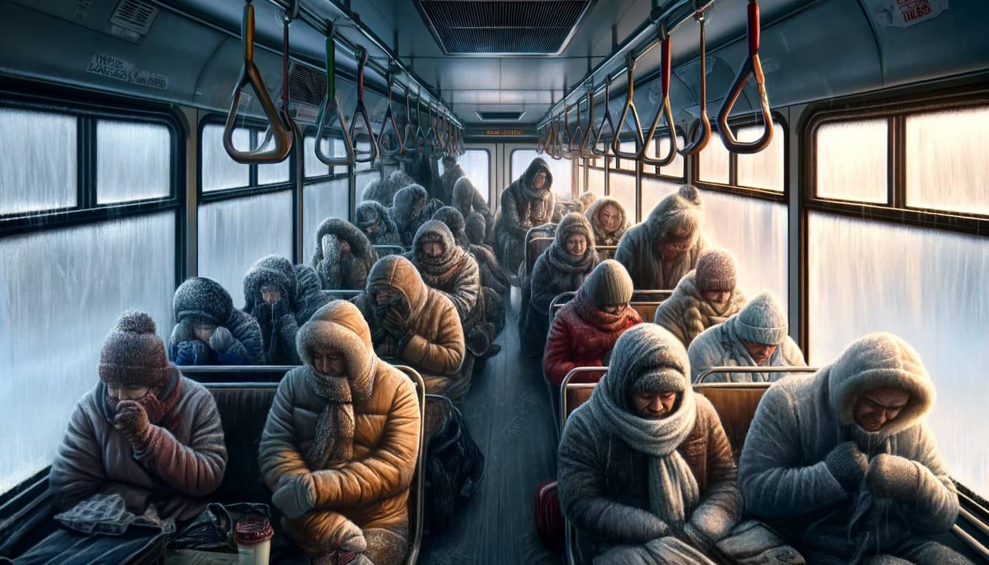 Почему в автобусах холодно