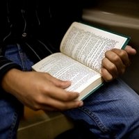 Чтение книги в поездке